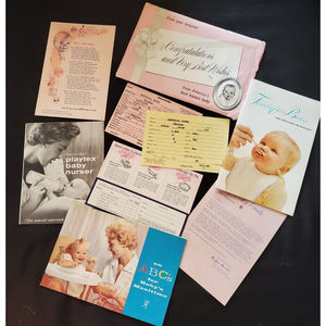 VTG 1960s Gerber Baby Food Ephemera Hospital Birth Packet Advertisement …